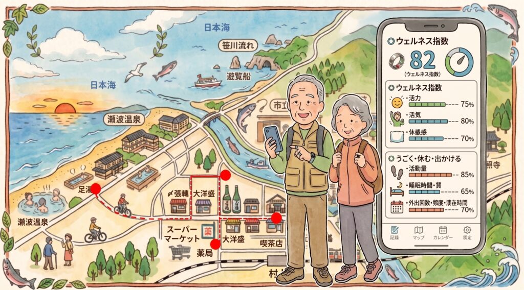 【ウェルネス指数計測イメージ】　